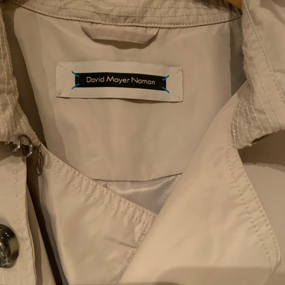 David Naman Men’s lightweight trench coat - Picture 2 of 5